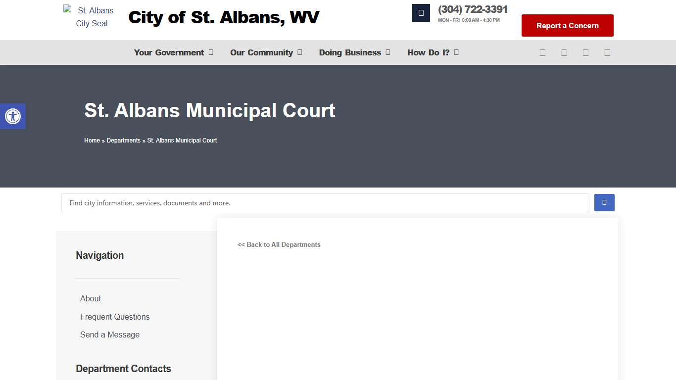 St. Albans Municipal Court - City of St. Albans, WV
